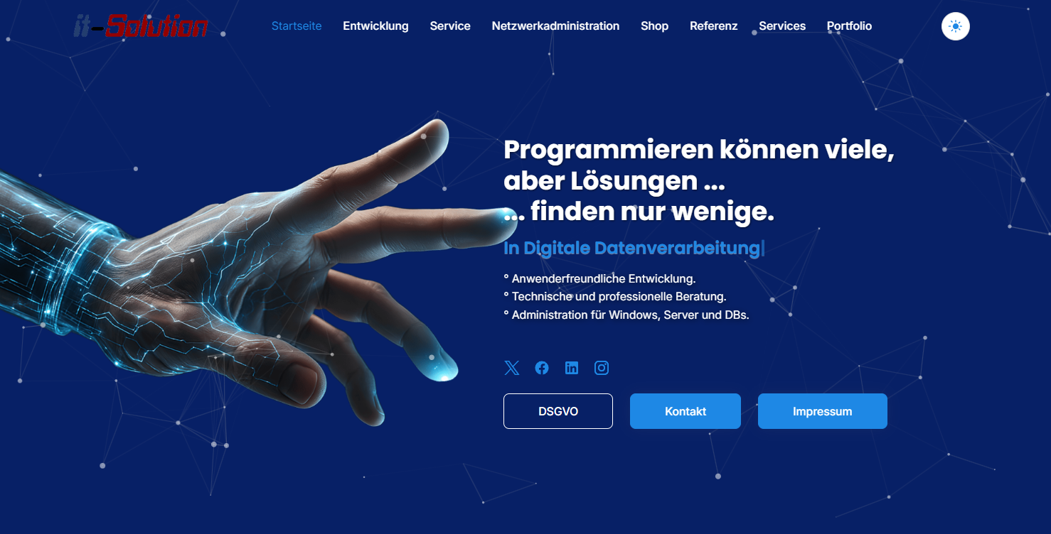 Homepage wird neu programmiert